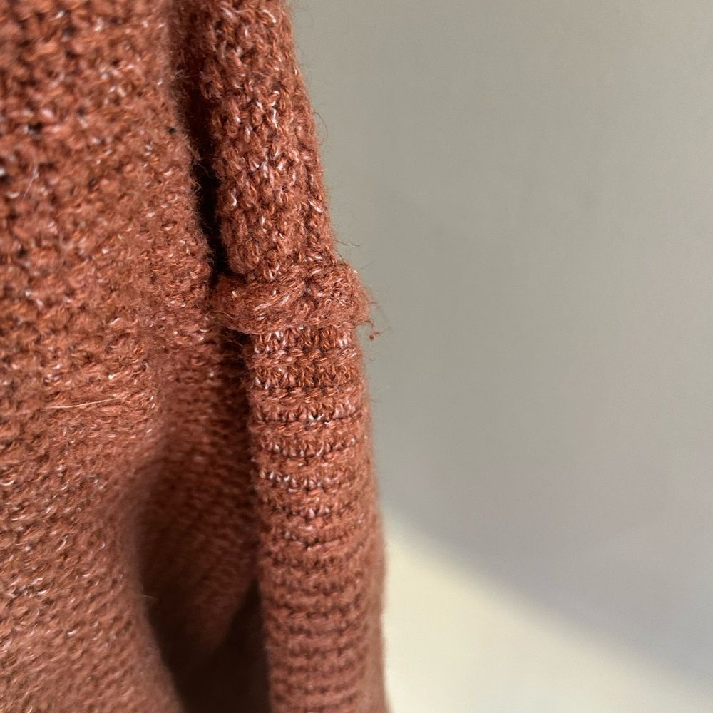 Universal Thread Rust Quarter Zip Sweater - Picture 4 of 5